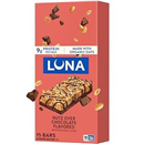 LUNA Bar - Nutz Over Chocolate Flavor - Gluten-Free - Non-GMO - 7-9g Protein - Made with Organic Oats - Low Glycemic - Whole Nutrition Snack Bars - 1.69 oz. (15 Count) | bike-handlebars