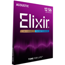 Elixir 80/20 Bronze Acoustic Guitar Strings with Polyweb Coating - Light-Medium 12-56
