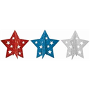 Amscan 289446 Mini Patriotic 3-D 4th of July Party Table Centerpieces, 5", Assorted, 3ct