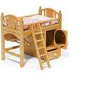 Calico Critters Sister's Loft Bed - Bunk Bed with Ladder, Drawer and Accessories
