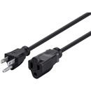 Monoprice 105300 10ft 16AWG Power Extension Cord Cable, 13A (NEMA 5-15P to NEMA 5-15R), Black
