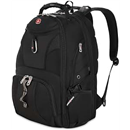 SWISSGEAR 1900 ScanSmart Laptop Backpack, Fits Most 17-Inch Laptops, TSA-Friendly Lay-Flat Design, RFID Protection, and Tablet Pocket, Black, 31L, 18.5-Inch