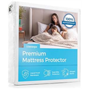 LINENSPA Premium Smooth Fabric Mattress Protector - 100% Waterproof - Hypoallergenic - Top Protection Only - Vinyl Free - Cal King