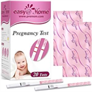 Easy@Home Pregnancy Test Strips: 20 Pack Early Detection Pregnancy Kits - Bulk Highly Sensitive hCG Urine Tests for Home Use | Accurate Fertility Kit
