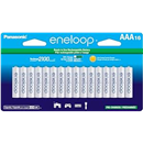 Panasonic BK-4MCCA16FA eneloop AAA 2100 Cycle Ni-MH Pre-Charged Rechargeable Batteries, 16 Pack
