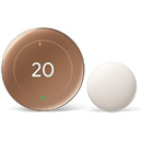 Google Nest Learning Thermostat (4th Gen) with Temp Sensor - Gold