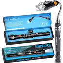 VIBELITE Extendable Magnetic Flashlight with Telescoping Magnet Pickup Tool-Fathers Day Dad Gifts for Husband, Dad, Men, Women, Him, Mechanic, Birthday Gifts for Men, Cool Gadget, Black