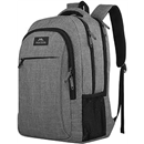 MATEIN Travel Laptop Backpack, Business Anti Theft Slim Sturdy Laptops Backpack Personal Item Bag, Water Resistant College School Computer Bag Gift for Men & Women Fits 15.6 Inch Notebook, Grey