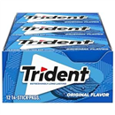 Trident Original Sugar Free Gum, 12 Packs of 14 Pieces (168 Total Pieces)