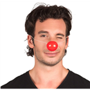 Boland 55522 Plastic Clown Nose with Elastic Band, Pack of 24, Red, Super Hold, Fun Maker, Accessory, Theme Party, Carnival