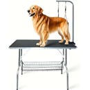 SHELANDY Stainless Steel pet Dog Grooming talbe with arm and Two Loops (Large 110 * 60cm)
