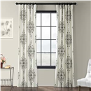 HPD Half Price Drapes Floral Damask Printed Curtains 84 Inches Long Luxury Damask Cotton Curtain (1 Panel) Room Darkening Window Curtains for Bedroom & Living Room, 50W x 84L, Floral Cocoa Damask