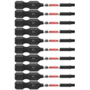Bosch Impact Tough 2 In. Square Power Bits 10 pc