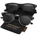 KALIYADI Polarized Sunglasses for Men and Women Semi-Rimless Frame Driving Sun glasses UV Blocking