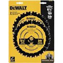 DEWALT Circular Saw Blade, 6 1/2 Inch, 18 & 24 Tooth, Wood Cutting (DWA1612CMB)