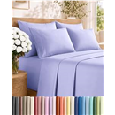 King 6 Piece Bed Sheet Set - Comfy, Breathable & Cooling Sheets - Lavender