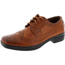 Deer Stags Boys' Ace Formal Dress Shoes Wingtip Brogue Oxford for Church, School Uniform, Graduation/Luggage