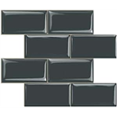 STICKGOO Peel and Stick Subway Tile, Stick on Tiles Backsplash for Kitchen & Bathroom in Dark Grey (Pack of 10, Thicker Design)