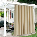 RYB HOME Extra Wide Outdoor Curtains for Patio Waterproof Heavy Duty Thermal Insulated in Summer Full Coverage Privacy for Porch, Gazebo & Pergola, W100 x L84, Biscotti Beige, 1 Panel