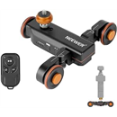 NEEWER 3 Wheels Wireless Video Camera Dolly, 3 Speed Motorized Slider