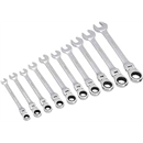 Amazon Basics Flexible Gear Ratcheting Wrench Set, 10-Piece