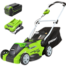 Greenworks 40V 16-inch Cordless Lawn Mower, 4.0 Ah Battery and Charger Included 25242