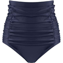 RELLECIGA Women's High Waisted Hipster Bikini Swimsuit Bottom Ruched Swim Bottom