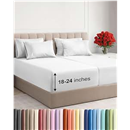 Extra Deep Split King Sheet Set - 7 Piece Breathable & Cooling Sheets - Hotel Luxury Bed Sheets Set - Easy & Secure Fit - Soft, Wrinkle Free & Comfy Sheets Set - White Sheet Set w/Extra Deep Pockets