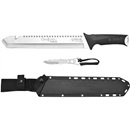 CARNIVORE INJECT MACHETE / 18" OVERALL / 12" BLADE / 420SS / FULL TANG/INCLUDES 5" TRIMMING KNIFE/MOLDED SHEATH