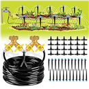 HIRALIY 98.4FT Drip Irrigation Kit, Garden Watering System, Blank Tubing DIY Automatic Irrigation Equipment Set for Outdoor Plants, Micro Drip Irrigation Kit for Greenhouse Flower, Bed Patio, Lawn
