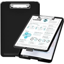 Amazon Basics Plastic Storage Clipboard,Black, 2-Pack