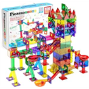 PicassoTiles 100 Piece Marble Run Magnetic Tiles Race Track STEM Ages 3+