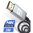 4K HDMI Cable 10ft,Sweguard 【Upgraded High Speed 18Gbps HDMI 2.0 Cord-Supports 4K 60Hz HDR,Video 2160p 1080p 3D HDCP 2.2 ARC-Compatible with Ethernet Monitor,Fire TV,HDTV,PS5/4 PC,Laptop,Roku