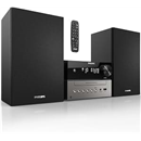 Philips Bluetooth Stereo System for Home with CD Player for Home, Wireless Streaming, MP3, USB, Audio in, FM Radio, 18W, Micro Music Sound System