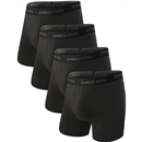 BAMBOO COOL Men's Ultra Breathable Underwear,No Riding Up Boxer Briefs with ComfortFlexible Waistband,Multipack