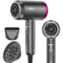 CONFU Ionic Blow Dryer 1600W, Portable Lightweight Fast Drying Negative Ion Hairdryer Blowdryer, 3 Heat Settings & Infinity Speed, with Diffuser and Concentrator Nozzle for Home & Travel