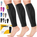 CAMBIVO Calf Compression Sleeve 3 Pairs Footless Compression Socks Running