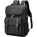 YALUNDISI Vintage Backpack Travel Laptop Backpack with usb Charging Port for Women & Men College Backpack Fits 15.6 Inch Laptop Black