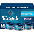 Blue Buffalo Tastefuls Chicken Tender Morsels Wet Cat Food, 3 oz, 24 ct
