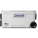 Coleman Marine Cooler with Fully Insulated UV Guard Lid & Body, Keeps Ice for 3+ Days, Great for Boating & Fishing, 52qt/100qt Wheeled/120qt Options