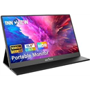 InnoView Portable Monitor, 15.8 Inch FHD 1080P USB C HDMI Second External Monitor for Laptop, Desktop, MacBook, Phones, Tablet, PS5/4, Xbox, Switch, Built-in Speaker with Protective Case
