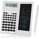 IPepul Scientific Calculators for Students, White Math Calculator with Notepad,10-Digit Large Screen, Classroom Must Haves for Middle High School Supplies & College (White)