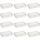 12 x Plastic Storage Containers 14.5 x 7.5 x 3 cm