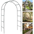 Metal Pergola Arbor, Outdoor Flower Garden Arch Trellis, Durable Steel Garden Arbor for Climbing Plants, Wedding Decoration, 7'8" H x 4'5" W