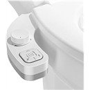 PIKETS Toilet Bidet, Double Nozzle (Front & Rear Wash), Non-Electric Toilet Bidet, Self-Cleaning Nozzle, Adjustable Water Pressure (01-White)