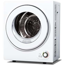 Euhomy 120V Compact Laundry Dryer, 1.5 cu.ft Front Load Stainless Steel Clothes Dryers with Stainless Steel Tub, Control Panel Downside Easy Control for 4 Automatic Drying Mode, White