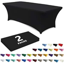 ABCCANOPY 2-Pack 6FT Spandex Table Covers, Stretch Tablecloth