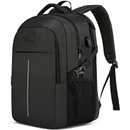 Extra Large 50L Travel Laptop Backpack for Men Women,Water Resistant 17 inch Laptop Backpack Work Bag with USB Charging Port,Big Capacity Heavy Duty TSA Approved Business College Computer Bag,Black