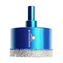 Dry Diamond Core Drill Bit Set,BRSCHNITT 2 1/8 Inch (55mm) Diamond Hole Saw Core Drill Bit with Triangle Shank for Porcelain Tile Ceramic Stone Granite Marble