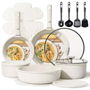 CAROTE 19pc Detachable Handle Nonstick Pots & Pans Set